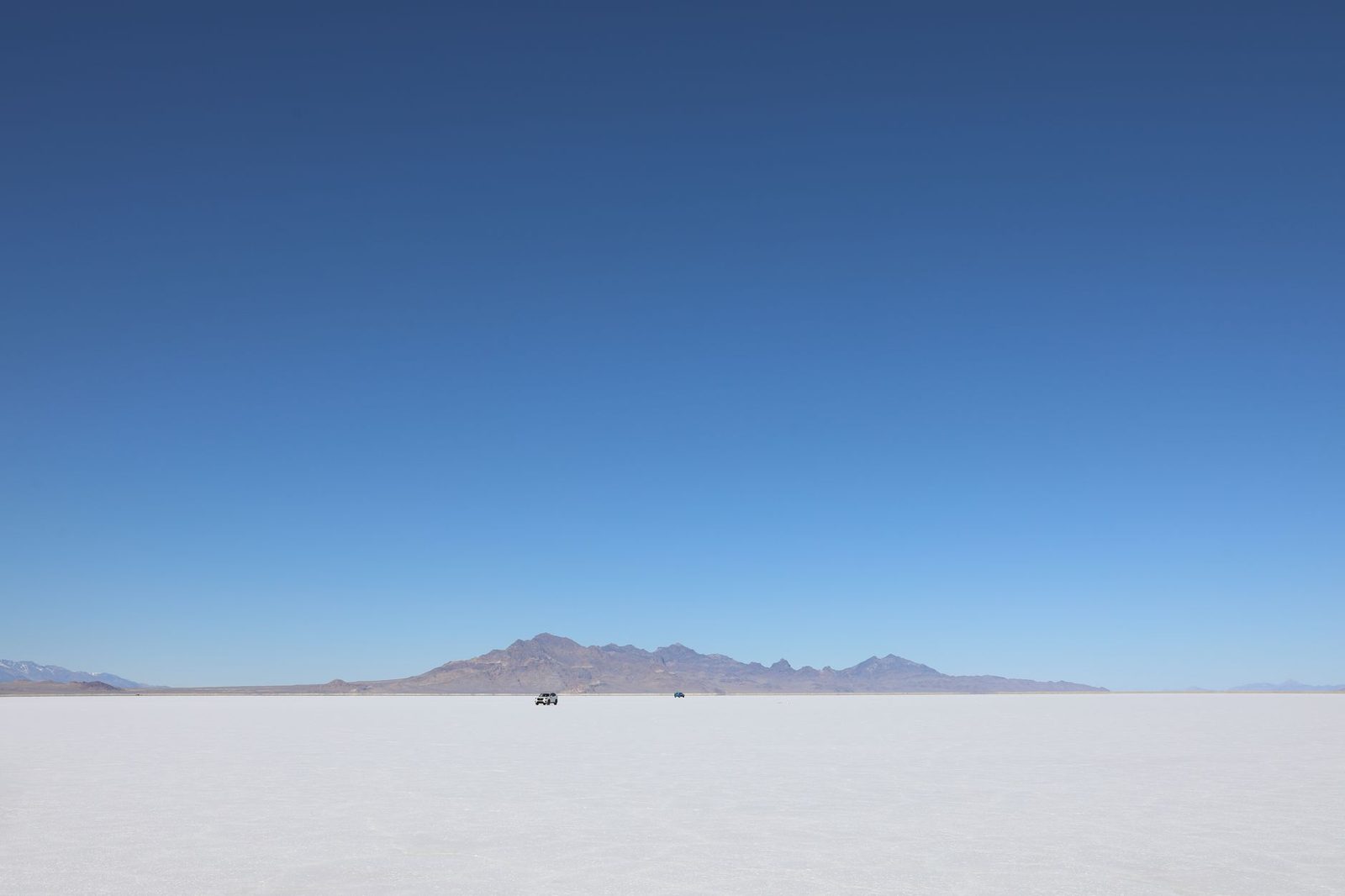 The Bonneville Salt Flats in the Tooele County West Desert